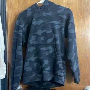 Lululemon black camouflage hoodie, size 6